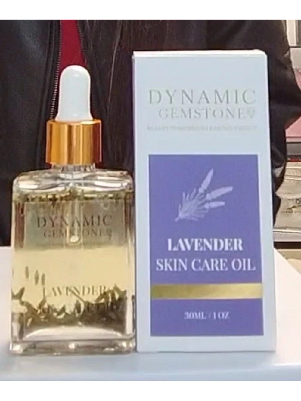 New Dynamic Gemstone Lavender Skin Care Facial Oil $395 MSRP